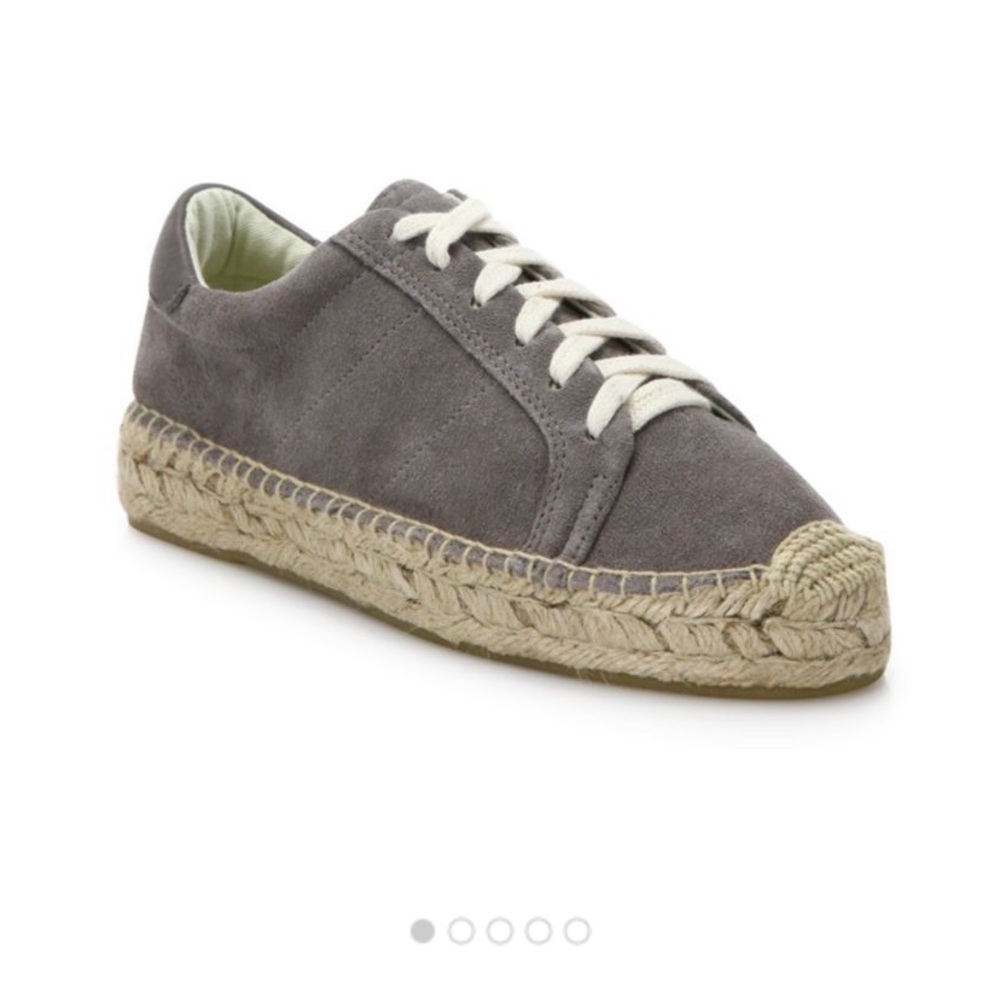 SOLUDOS Canvas Lace-Up Platform Espadrille